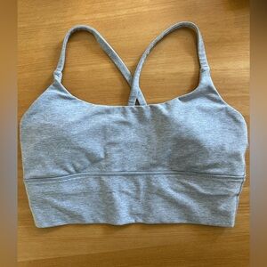 VUORI Long Line Elevation Bra Light Heather Grey M